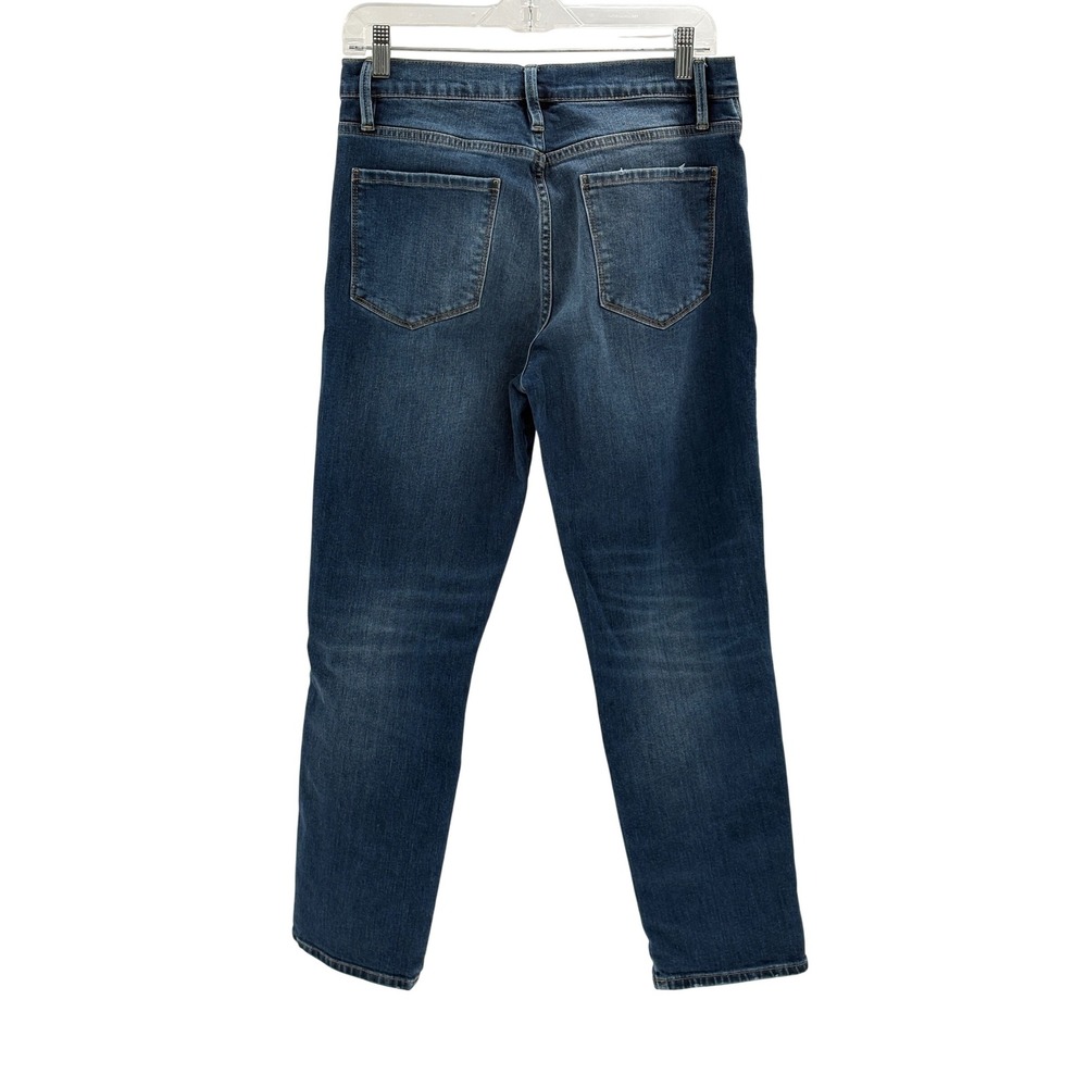 Frame Jeans Le Sylvie Crop Women‎ Size 28 Blue High Rise Distressed - Picture 2 of 11